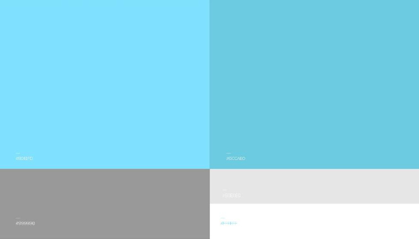 Freedom 旅游公司logo設計vi設計，輕快的淺藍色風格