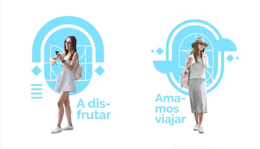 Freedom 旅游公司logo設計vi設計，輕快的淺藍色風格