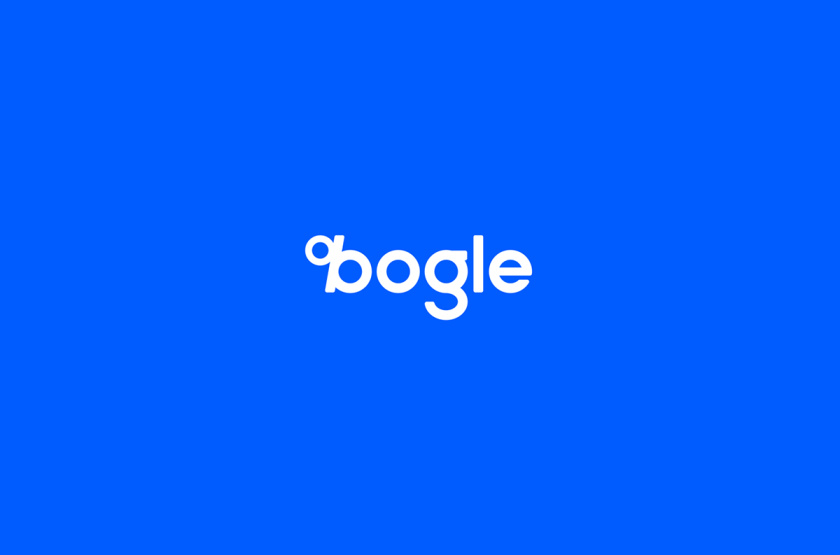 Bogle金融科技公司logo設計vi設計，首字母B改造成百分號%的形狀