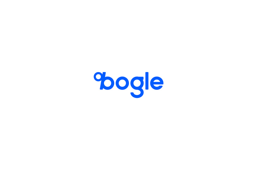 Bogle金融科技公司logo設計vi設計，首字母B改造成百分號%的形狀