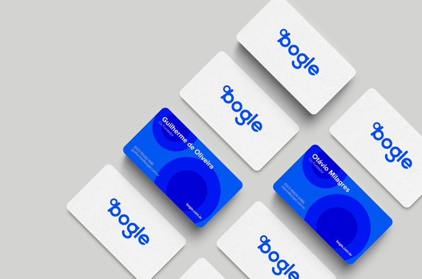 Bogle金融科技公司logo設計vi設計，首字母B改造成百分號%的形狀