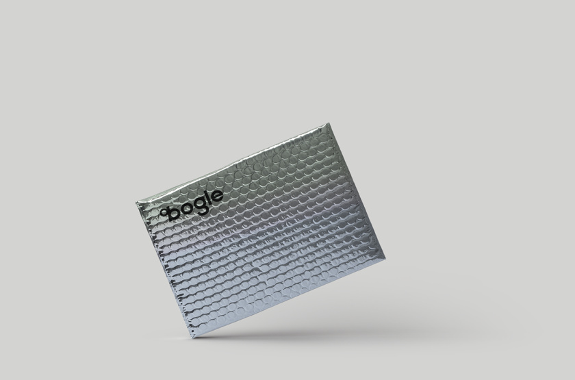 Bogle金融科技公司logo設計vi設計，首字母B改造成百分號%的形狀