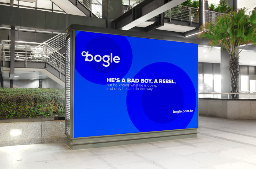 Bogle金融科技公司logo設計vi設計，首字母B改造成百分號%的形狀
