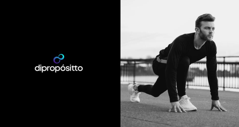 dipropósito 健身會所品牌視覺形象設計vi設計，活力動感的漸變色風格