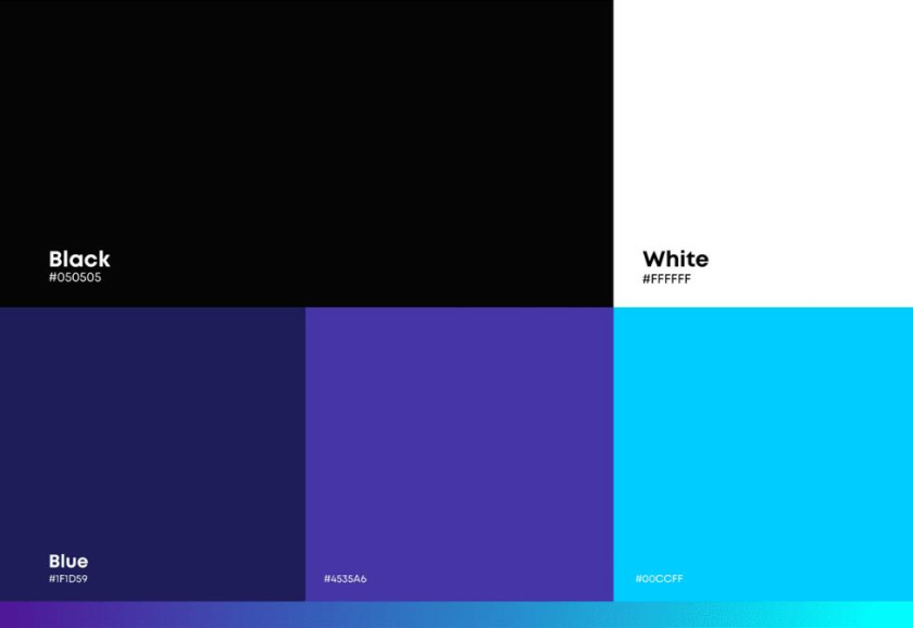 dipropósito 健身會所品牌視覺形象設計vi設計，活力動感的漸變色風格