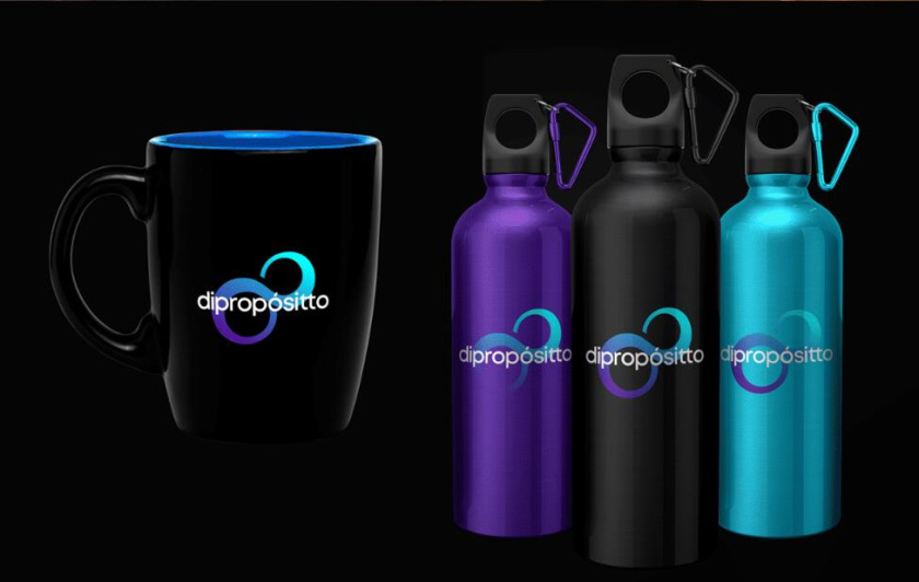 dipropósito 健身會所品牌視覺形象設計vi設計，活力動感的漸變色風格