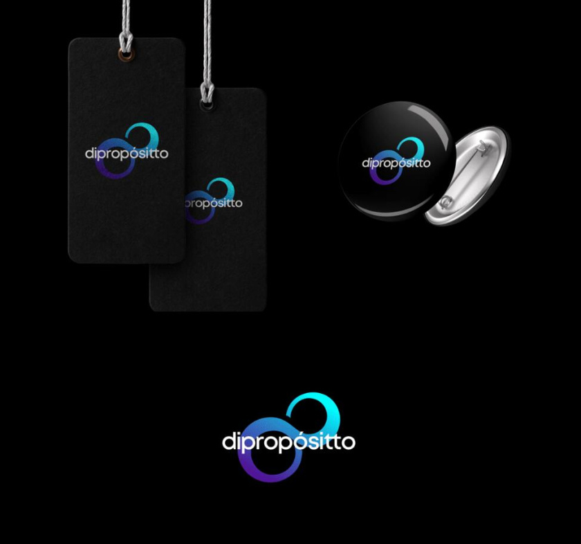 dipropósito 健身會所品牌視覺形象設計vi設計，活力動感的漸變色風格