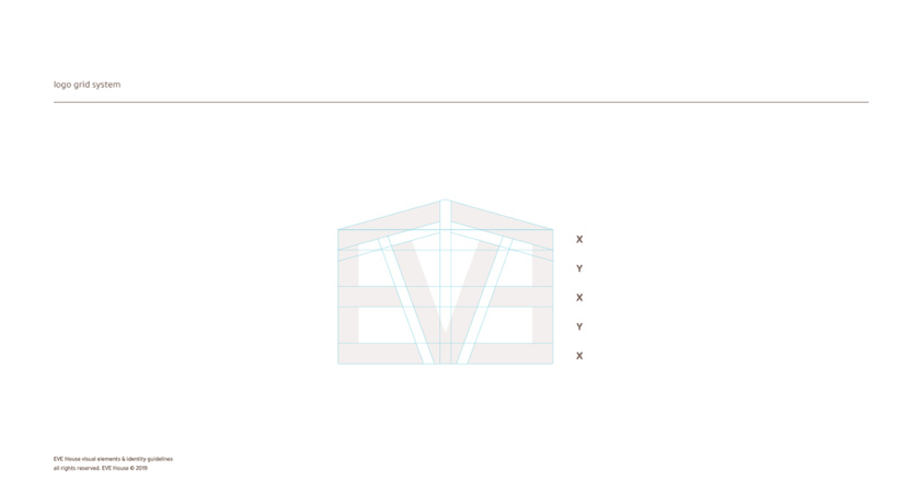 Eve House 家居用品品牌logo設計vi設計，追求設計感的女性粉色風格