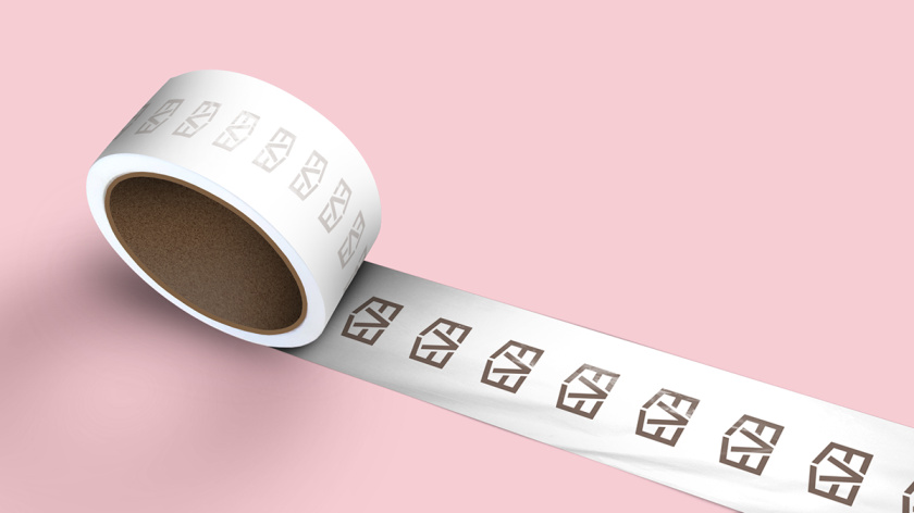 Eve House 家居用品品牌logo設計vi設計，追求設計感的女性粉色風格