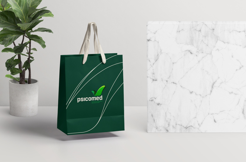 Psicomed 醫院品牌形象設計logo設計vi設計，高端與富有生命力