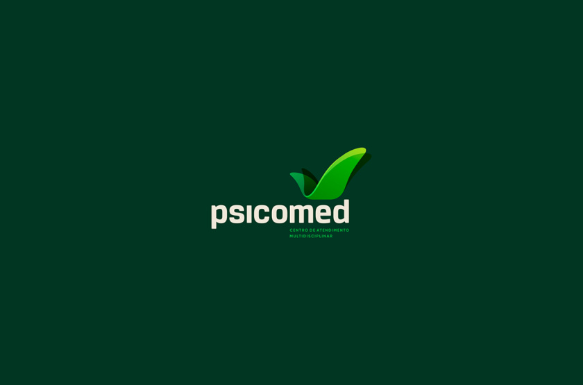 Psicomed 醫院品牌形象設計logo設計vi設計，高端與富有生命力