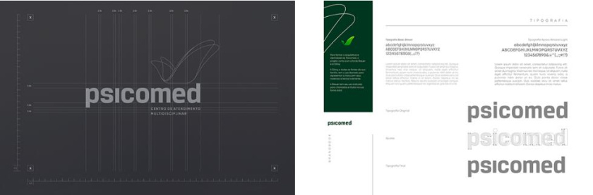 Psicomed 醫院品牌形象設計logo設計vi設計，高端與富有生命力