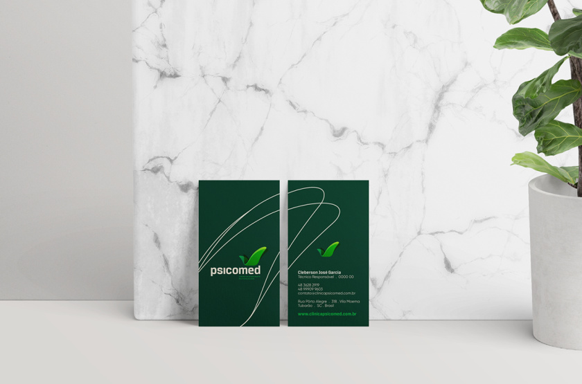 Psicomed 醫院品牌形象設計logo設計vi設計，高端與富有生命力