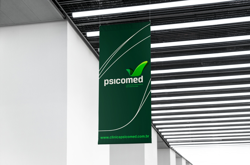 Psicomed 醫院品牌形象設計logo設計vi設計，高端與富有生命力