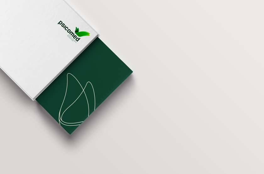 Psicomed 醫院品牌形象設計logo設計vi設計，高端與富有生命力
