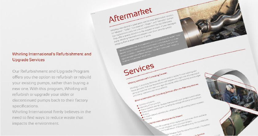 Whirling 工業機械水泵產品品牌logo設計vi設計，褐色立體圓形+字母W