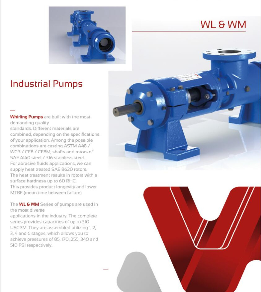 Whirling 工業機械水泵產品品牌logo設計vi設計，褐色立體圓形+字母W