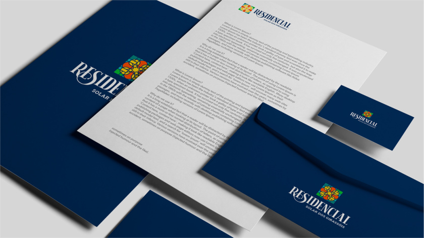 Residencial高端住宅地產(chǎn)logo設(shè)計vi設(shè)計，教堂+太陽+想日款+馬賽克元素