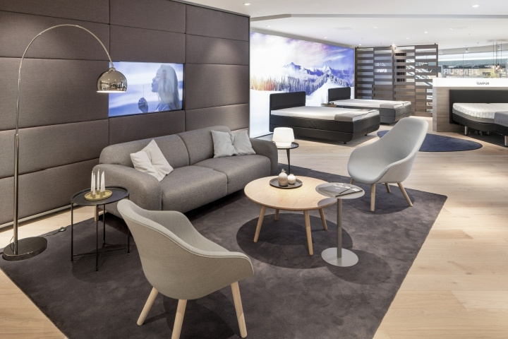 Tempur泰普爾床墊旗艦店店鋪空間設計，新北歐酒店風格