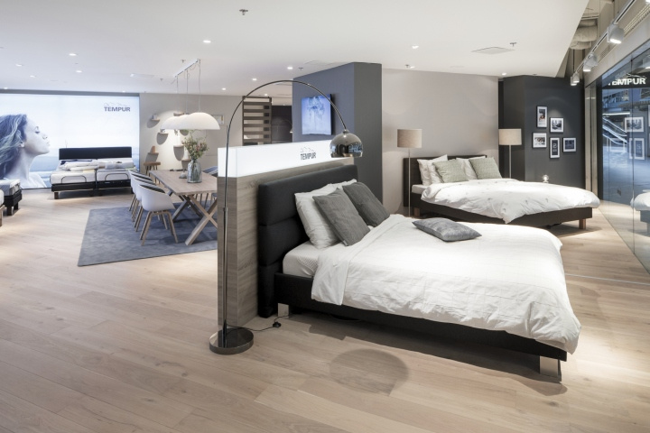 Tempur泰普爾床墊旗艦店店鋪空間設計，新北歐酒店風格