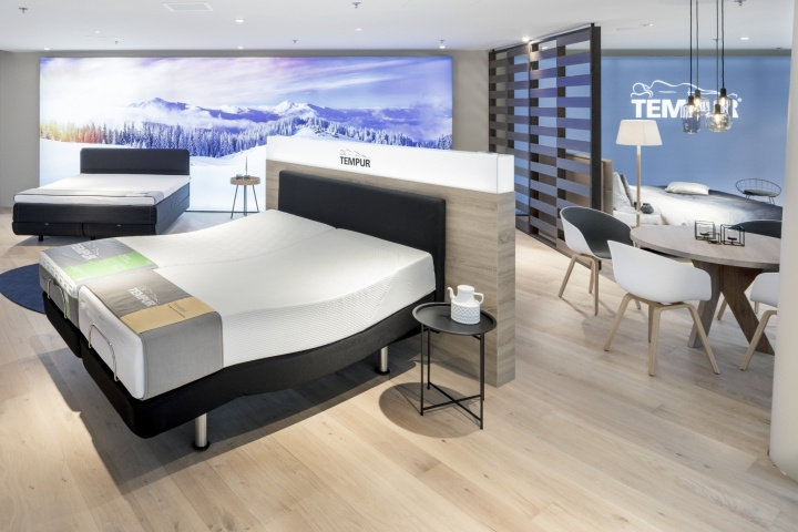 Tempur泰普爾床墊旗艦店店鋪空間設計，新北歐酒店風格