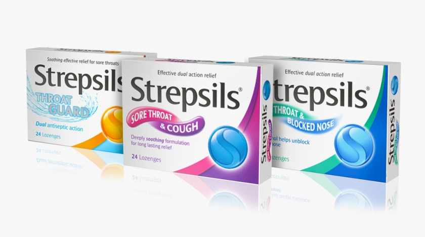 Strepsils 咽喉護(hù)理喉嚨疼痛藥品包裝設(shè)計(jì)