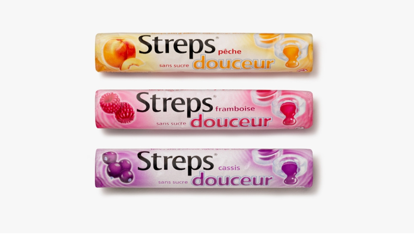 Strepsils 咽喉護理喉嚨疼痛藥品包裝設計