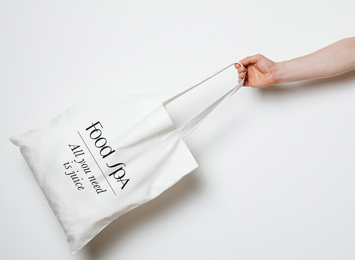 FoodSpa健康排毒果汁食品包裝設計，自然水彩配色方案