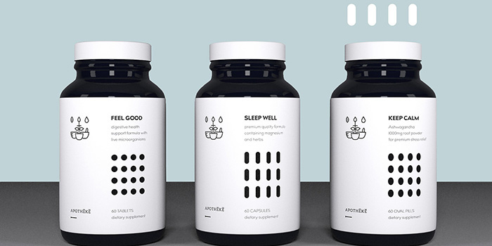 apotheca藥品包裝設(shè)計——藥品形狀排列元素