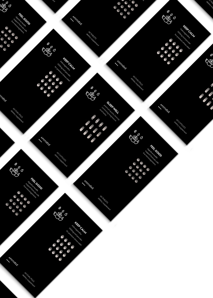 apotheca藥品包裝設(shè)計——藥品形狀排列元素