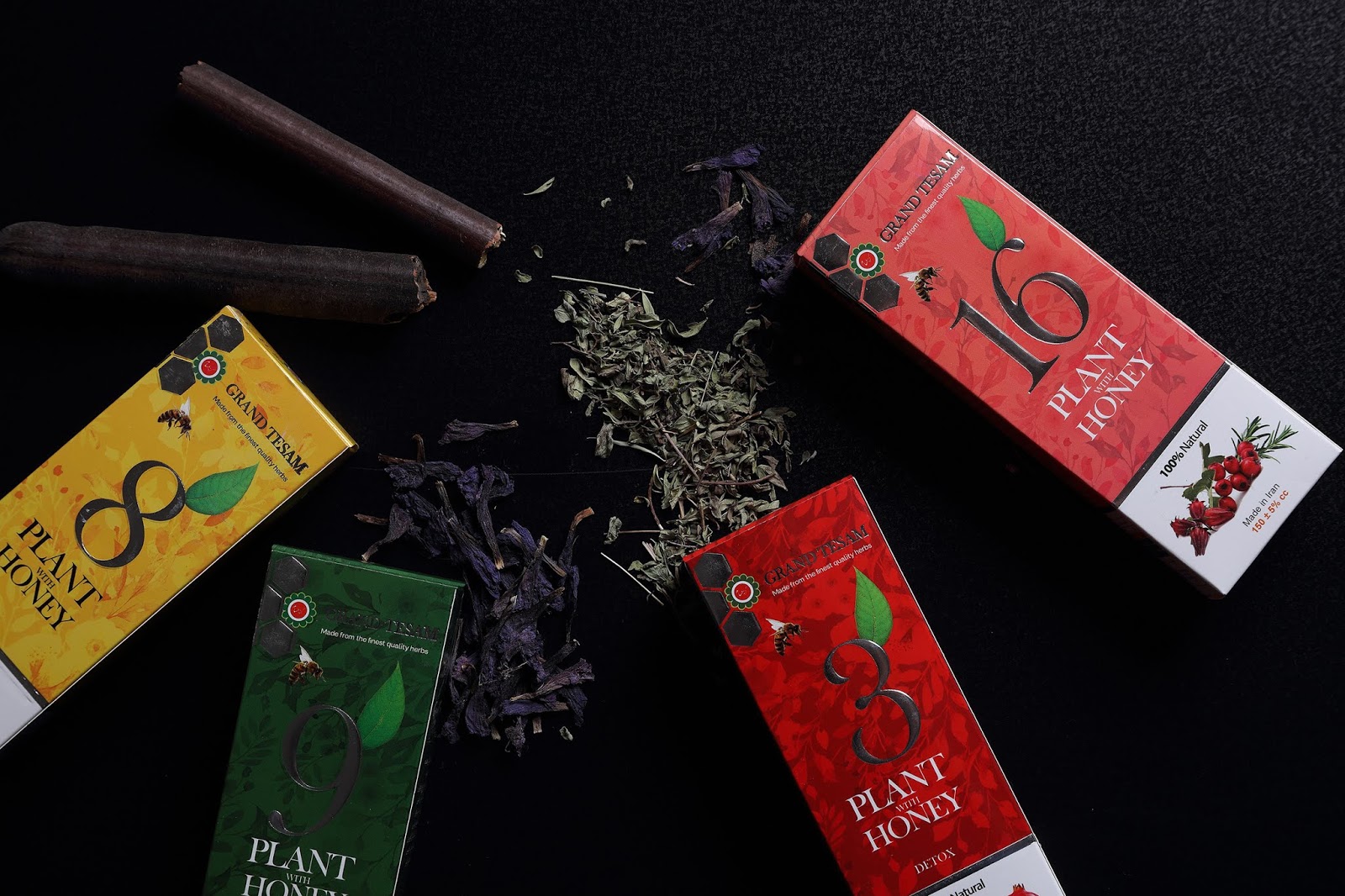 Tesam 草本蜂蜜蜂糖漿包裝設計“數字篇”