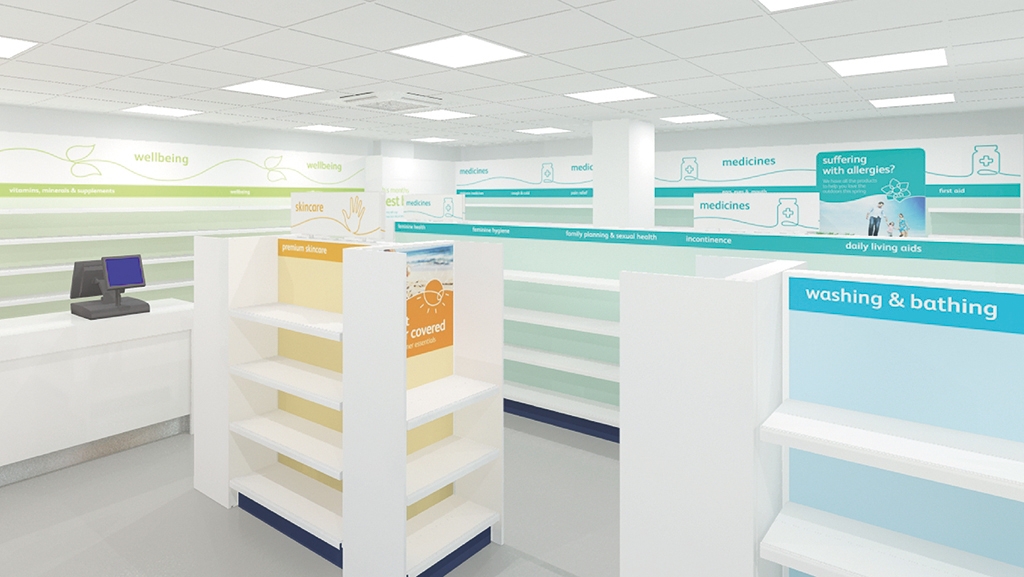 Sopharma 零售藥店新品牌創(chuàng)建開發(fā)與全案策劃設(shè)計-藥房室內(nèi)空間設(shè)計