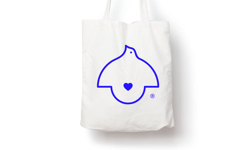 belly&melly 母嬰用品品牌logo設計vi設計，小鳥+燈泡+心形