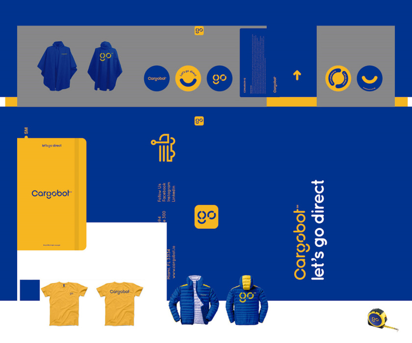 Cargobot 物流貨運品牌vi形象設(shè)計與視覺識別系統(tǒng)，基于靜態(tài)形式的運動