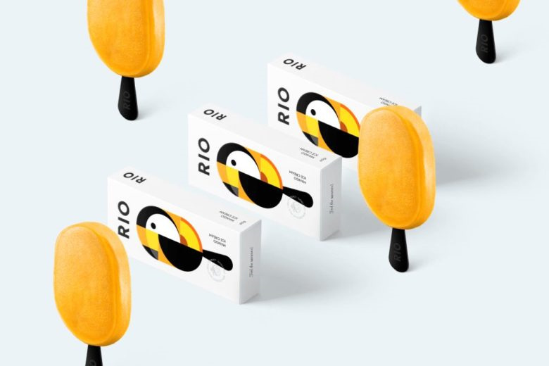 RIO冰淇淋棒冰冷飲包裝設計“巨嘴鳥插畫設計”款