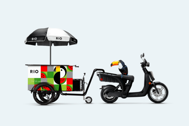 RIO冰淇淋棒冰冷飲包裝設計“巨嘴鳥插畫設計”款