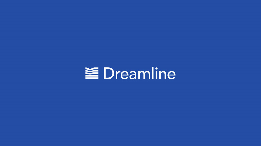 Dreamline 睡眠產(chǎn)品床墊寢具品牌logo設(shè)計(jì)，床墊多層結(jié)構(gòu)承受人體壓力的圖形