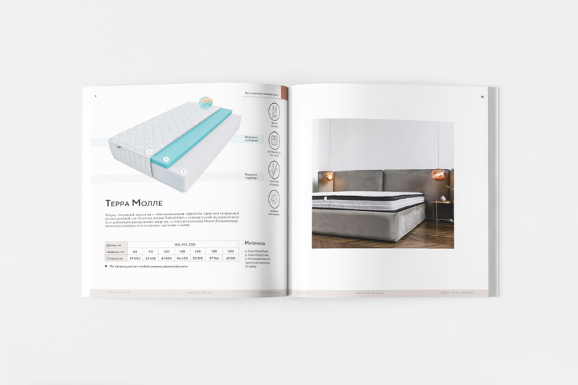 Mattress 俄羅斯床墊產品目錄畫冊設計