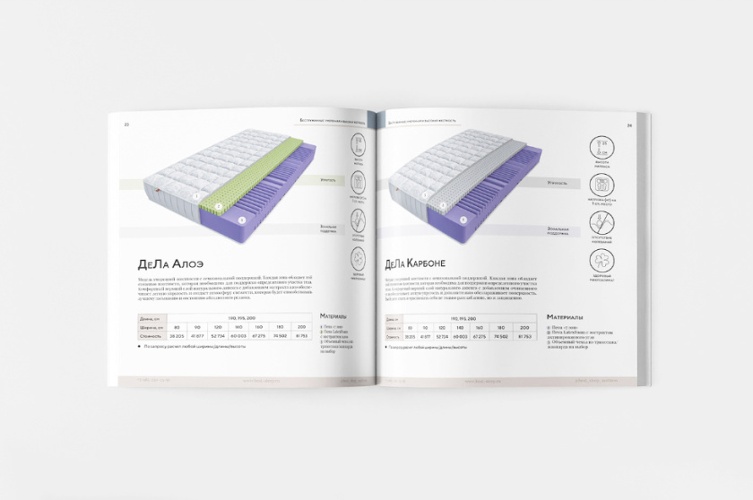 Mattress 俄羅斯床墊產品目錄畫冊設計
