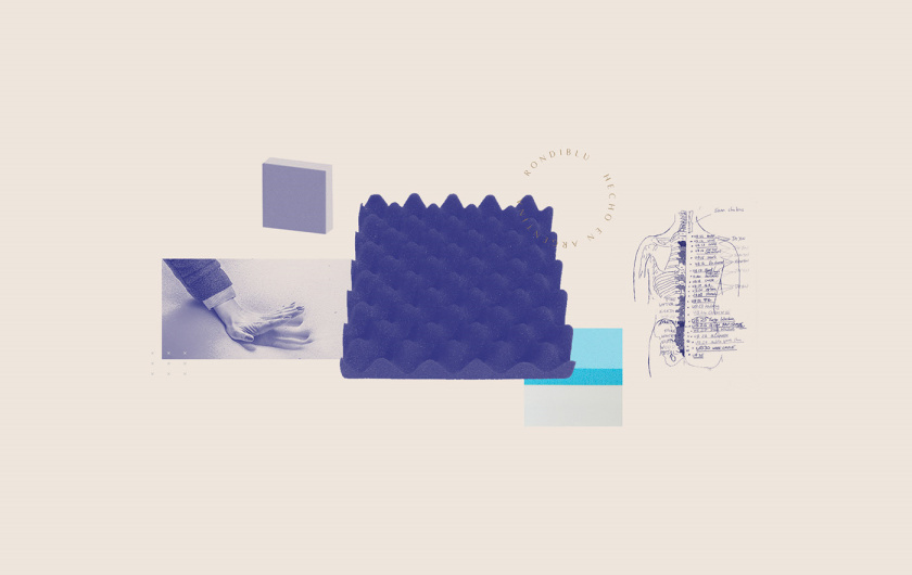 RONDIBLU 床墊睡眠產(chǎn)品品牌形象vi設(shè)計(jì)，交織的紡織與床墊波浪曲線