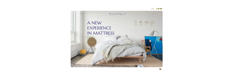 RONDIBLU 床墊睡眠產(chǎn)品品牌形象vi設(shè)計(jì)，交織的紡織與床墊波浪曲線