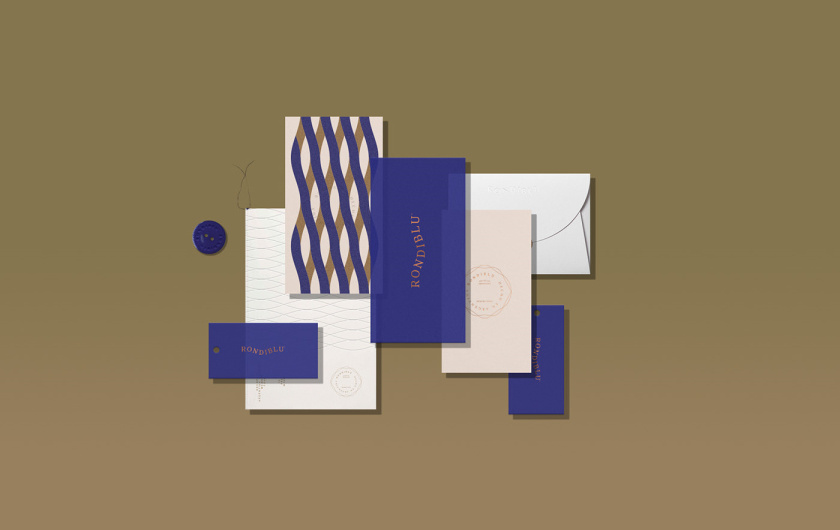 RONDIBLU 床墊睡眠產(chǎn)品品牌形象vi設(shè)計(jì)，交織的紡織與床墊波浪曲線