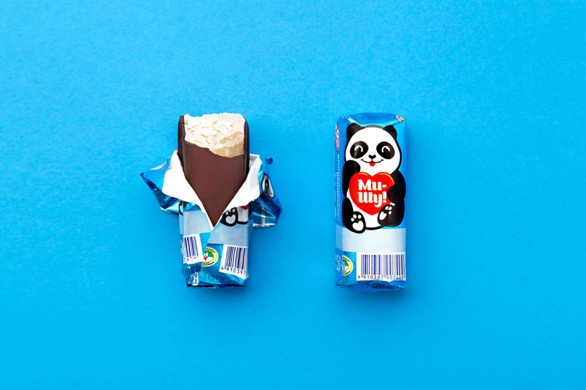 Mi-Shu 巧克力釉豆腐干包裝設(shè)計，品牌命名與熊貓插畫設(shè)計