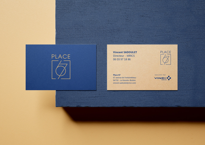 Place 67 共享辦公空間品牌形象vi設計logo設計-名片設計