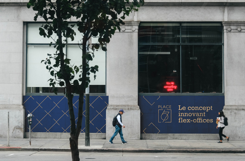 Place 67 共享辦公空間品牌形象vi設計logo設計，辦公風格裝飾元素