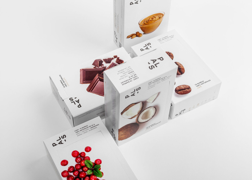 Pal‘s全天然零食能量棒休閑零食包裝設計，富有藝術性的產品組合照片