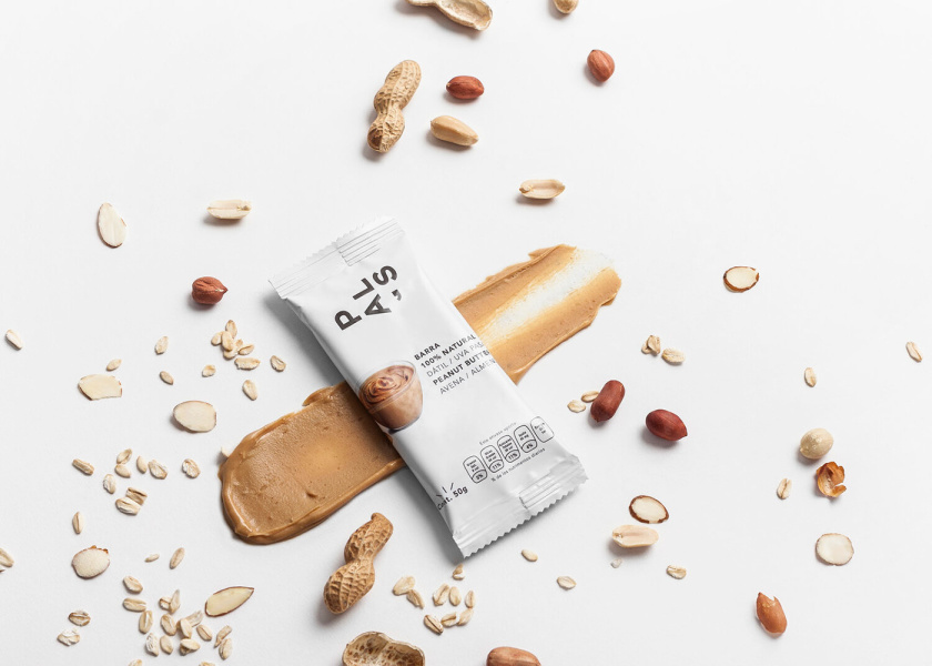 Pal‘s全天然零食能量棒休閑零食包裝設計，富有藝術性的產品組合照片