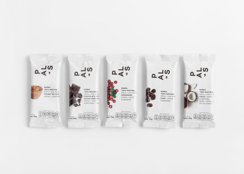Pal‘s全天然零食能量棒休閑零食包裝設計，富有藝術性的產品組合照片