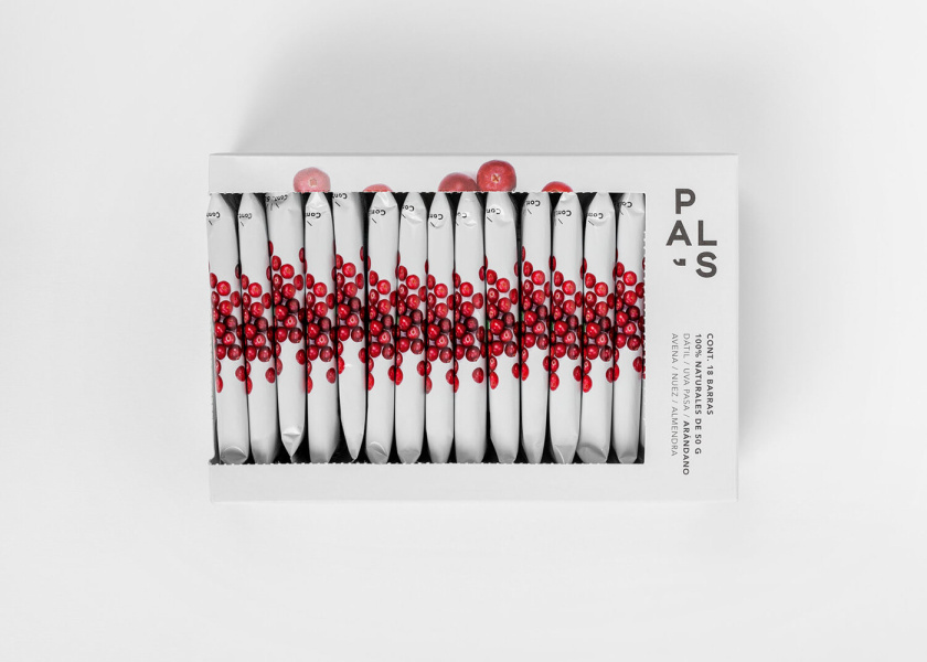 Pal‘s全天然零食能量棒休閑零食包裝設計，富有藝術性的產品組合照片