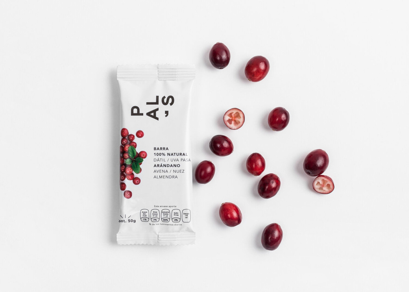 Pal‘s全天然零食能量棒休閑零食包裝設計，富有藝術性的產品組合照片